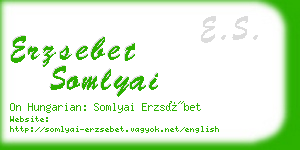 erzsebet somlyai business card